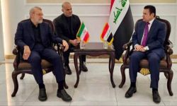 علي لاريجاني یلتقي مستشار الأمن القومي قاسم الأعرجي